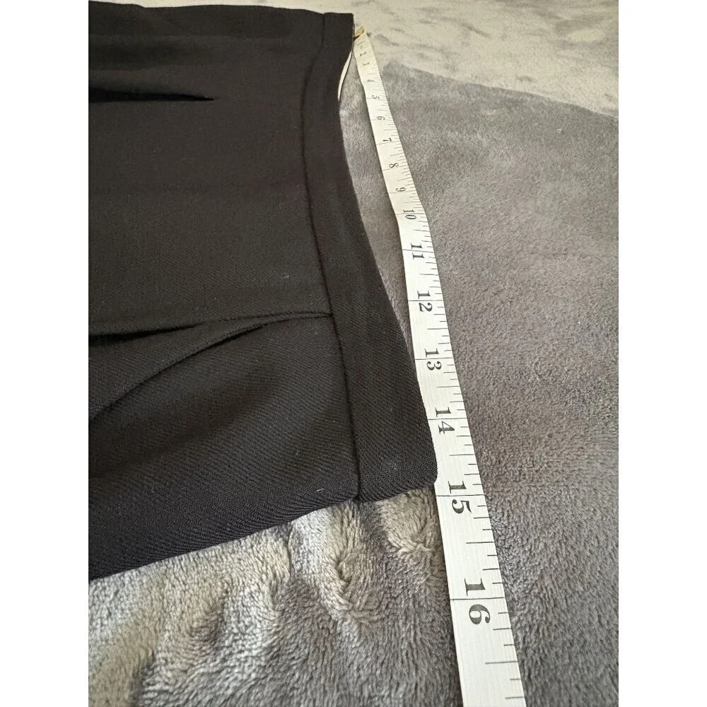 J. Crew Womens Wool Career Skirt Size 4 Black Above the Knee Office Professional